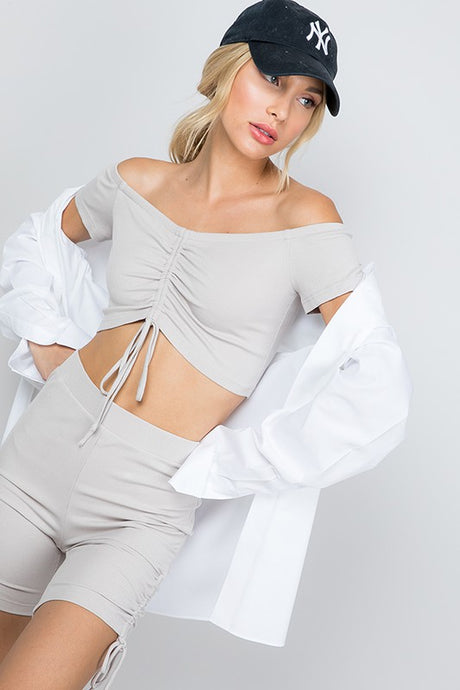FINAL SALE Frankie Top-Taupe