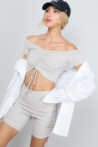FINAL SALE Frankie Top-Taupe