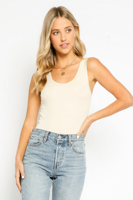 Bella Tank-Ivory