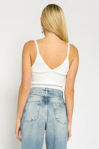 Heather Top-White