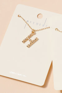 Initial Twist Necklace