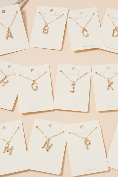 Initial Twist Necklace