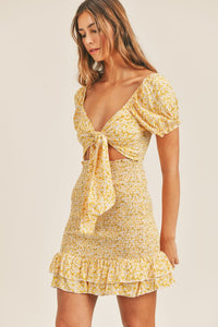 FINAL SALE Isabella Dress-Yellow