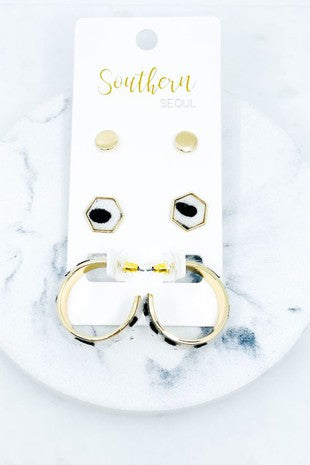 Dalmation Earring Set