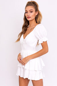 FINAL SALE Maya Romper-White