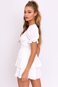 FINAL SALE Maya Romper-White