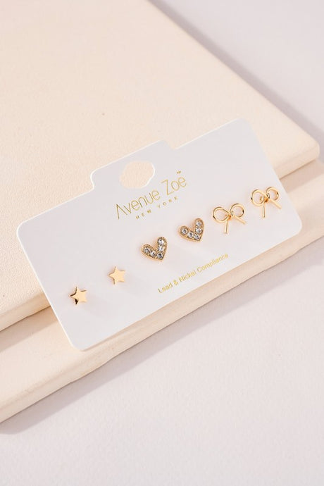 Bow Earring Set