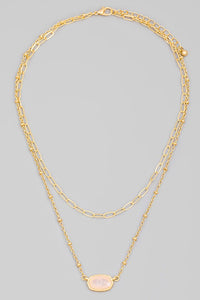Lydia Necklace-Pink