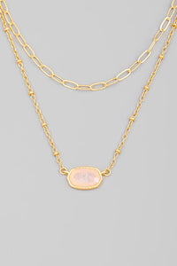 Lydia Necklace-Pink