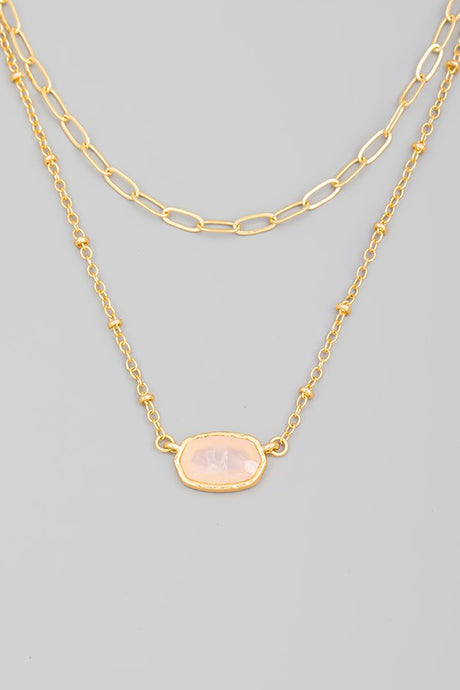 Lydia Necklace-Pink