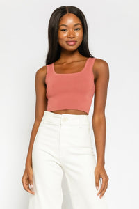 FINAL SALE Bali Tank-Salmon