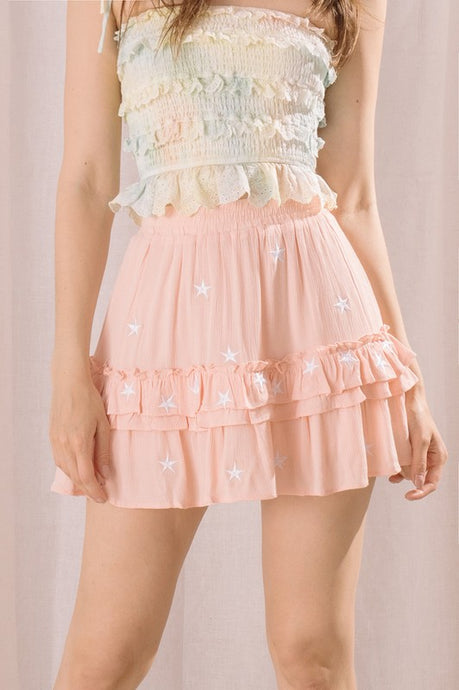 Sally Star Skort-Pink