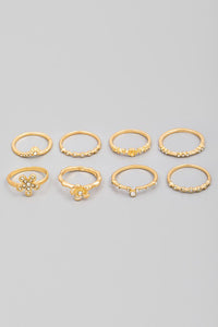 Flower Ring Set