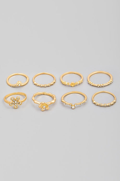 Flower Ring Set