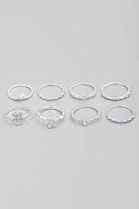 Flower Ring Set