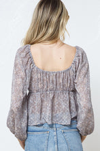 FINAL SALE Mackenzie Top-Purple/Grey