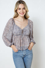 FINAL SALE Mackenzie Top-Purple/Grey