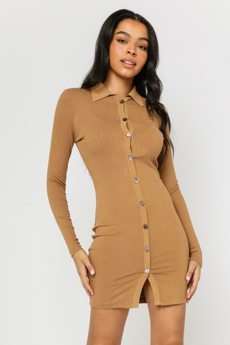 FINAL SALE Katya Dress-Mocha