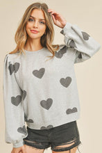 Grey Heart Top