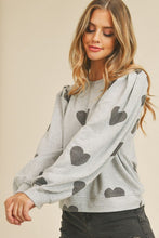 Grey Heart Top