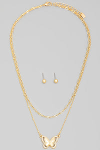 Brandy Butterfly Necklace