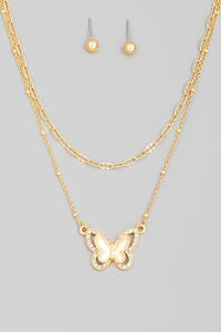 Brandy Butterfly Necklace