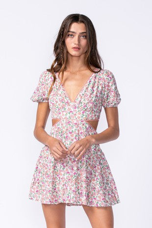 FINAL SALE Brenna Dress-Pink Floral