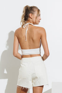Stella Halter Top-Pink