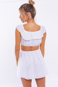 FINAL SALE Tiara Dress-White
