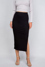 Cecily Midi Skirt-Black