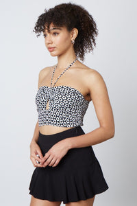 FINAL SALE Cleo Halter Top-Black