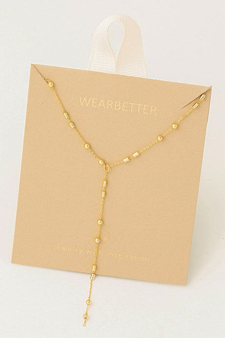 Dainty Chain Ball Necklace