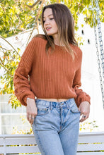 FINAL SALE Vivian Sweater-Rust