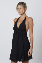 FINAL SALE Trina Halter Dress-Black