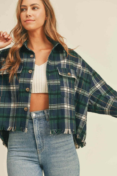 FINAL SALE Emmy Cropped Shacket