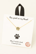 Paw Heart Necklace