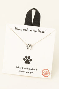 Paw Heart Necklace