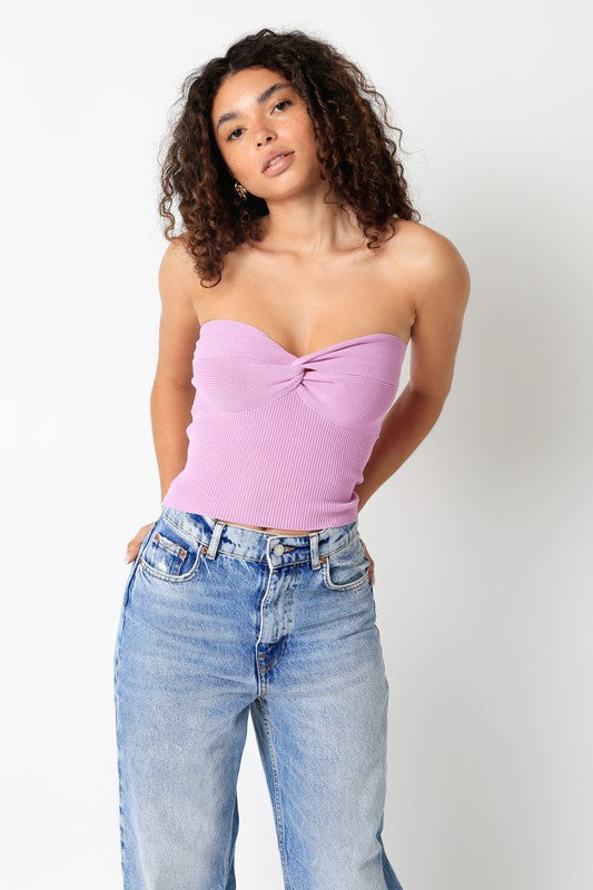 Laken Top-Lilac
