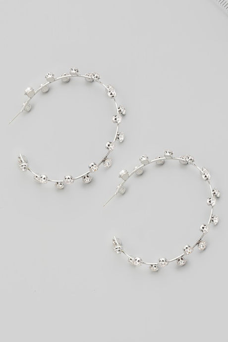 Rhinestone Hoops