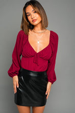 FINAL SALE Sherry Bodysuit-Wine