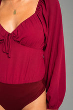 FINAL SALE Sherry Bodysuit-Wine