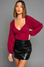 FINAL SALE Sherry Bodysuit-Wine