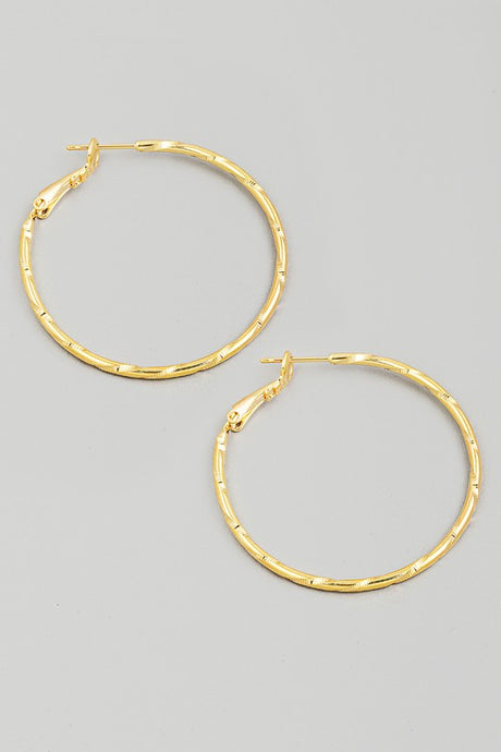 Thin Hoop Earrings