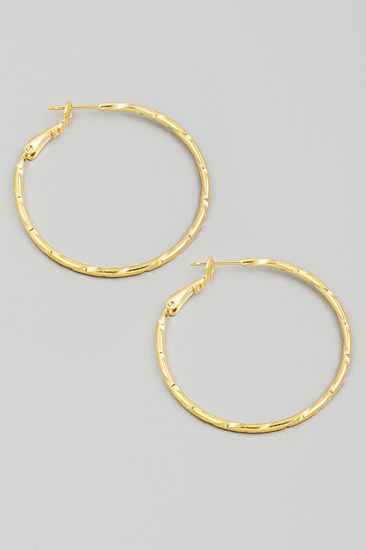 Thin Hoop Earrings