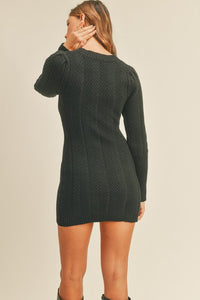 FINAL SALE Cami Sweater Dress-Black