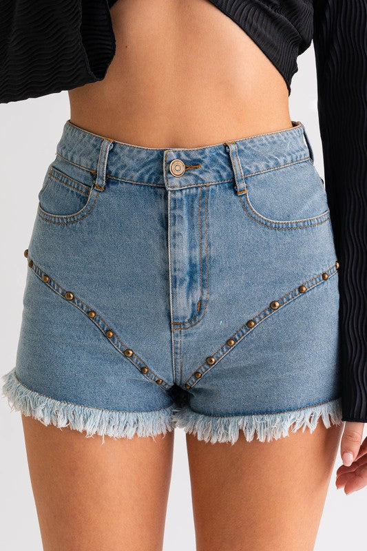 Rochelle Shorts-Denim
