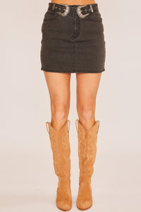 FINAL SALE Bianca Buckle Skirt