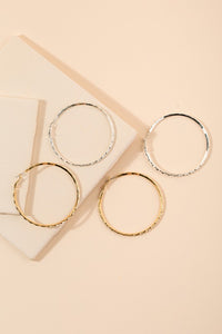 Molly Textured Hoop Earrings