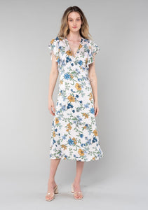 FINAL SALE Raven Wrap Dress