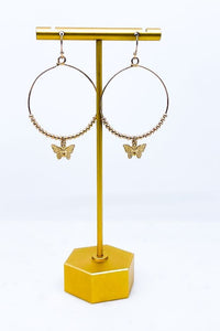 Butterfly Charm Earrings